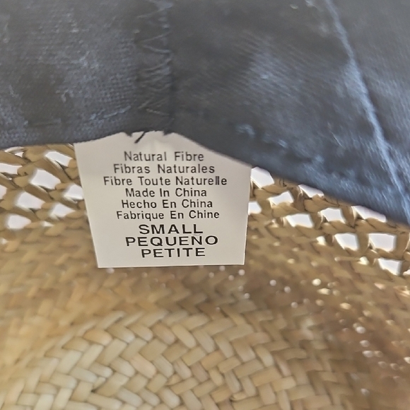 Stylish Tan Straw Hat Size Sm - Picture 5 of 5